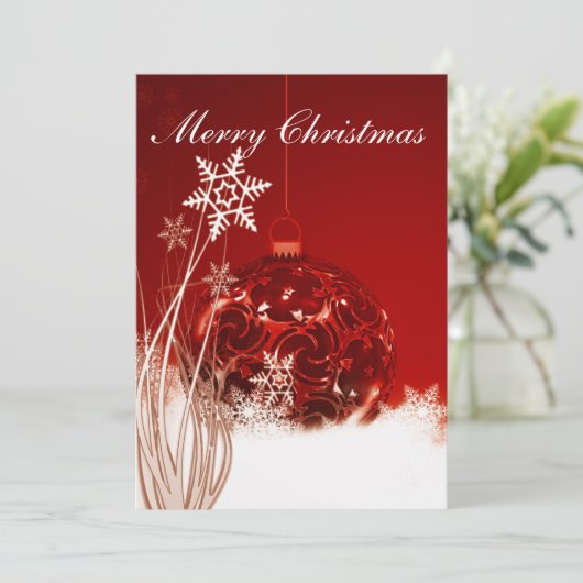 Kerstkaartenversiering.  kaart (Staand voorkant)