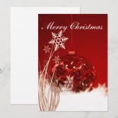 Kerstkaartenversiering. kaart (Voorkant / Achterkant)