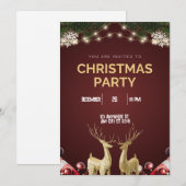 Kerstkaarthartelijk Kerstbericht Feestdagenkaart (Voorkant / Achterkant)
