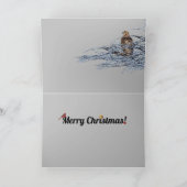 Kerstkaarthonden Feestdagen Kaart (Binnen)