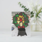 kerstkaarthouder briefkaart (Staand voorkant)