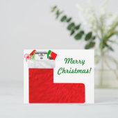 kerstkaartje briefkaart (Staand voorkant)