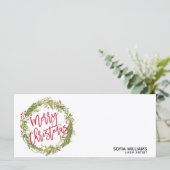 kerstkaartje Cadeaubon Voeg Logo toe (Staand voorkant)