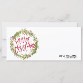 kerstkaartje Cadeaubon Voeg Logo toe (Voorkant)