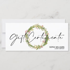 kerstkaartje Cadeaubon Voeg Logo toe