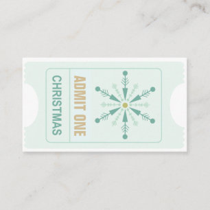 kerstkaartje en gratis Drink Voucher Visitekaartje