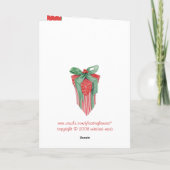 Kerstkaartje Feestdagen Kaart (Achterkant)