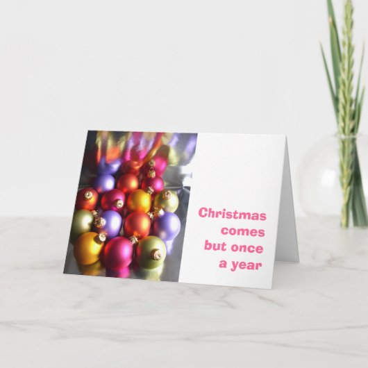kerstkaartje feestdagen kaart (Voorkant)
