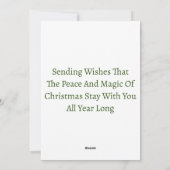 kerstkaartje feestdagenkaart (Achterkant)