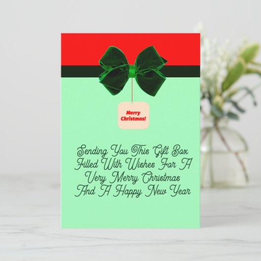 kerstkaartje feestdagenkaart (Staand voorkant)