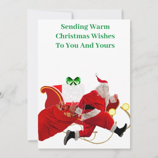 kerstkaartje feestdagenkaart (Voorkant)