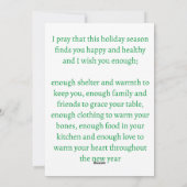 kerstkaartje feestdagenkaart (Achterkant)