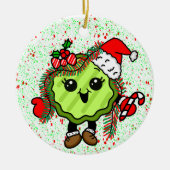 kerstkaartje | Funny Holiday Pickle Keramisch Ornament (Voorkant)