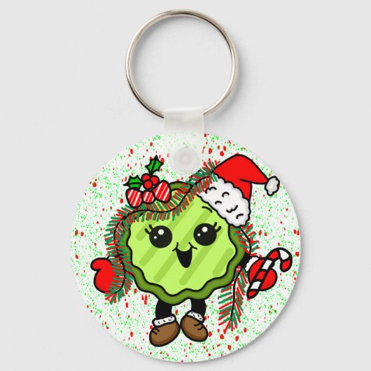 kerstkaartje | Funny Holiday Pickles Sleutelhanger (Voorkant)