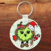 kerstkaartje | Funny Holiday Pickles Sleutelhanger (Voorkant)