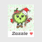 kerstkaartje | Funny Holiday Pickles Sticker (Vel)