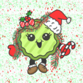 kerstkaartje | Funny Holiday Pickles Sticker (Voorkant)