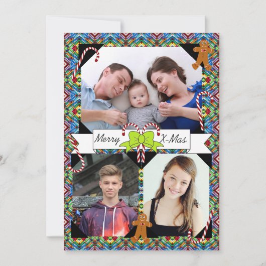 kerstkaartje Kandriet & Gingerbrood Man HAMbWG Feestdagenkaart (Voorkant)