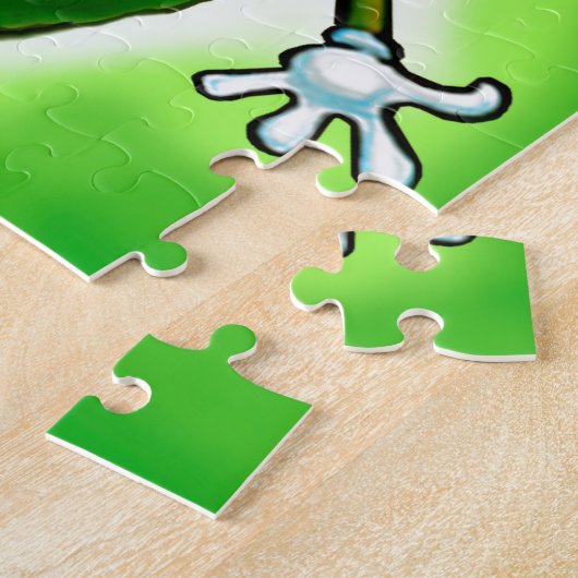 kerstkaartje legpuzzel (Zijkant)