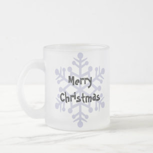 kerstkaartje matglas koffiemok