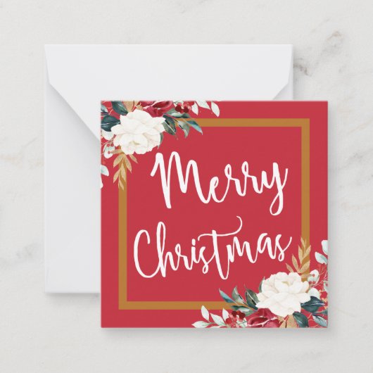 kerstkaartje notitiekaartje (Voorkant)