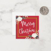 kerstkaartje notitiekaartje (Voorkant / Achterkant in situ)