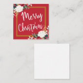 kerstkaartje notitiekaartje (Voorkant / Achterkant)
