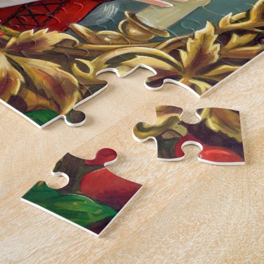 "Kerstkaartje" Puzzle Legpuzzel (Zijkant)