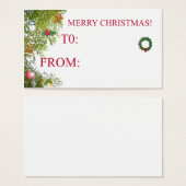 kerstkaartje visitekaartjes (Voorkant /achterkant)