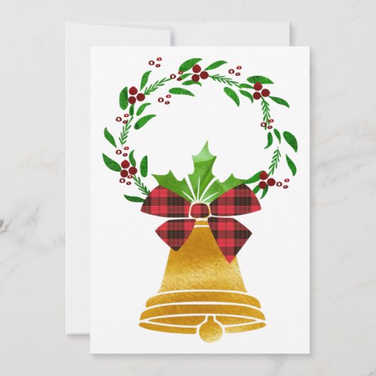 kerstkaartje voor gebell feestdagenkaart (Voorkant)