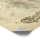 kerstkaartje voor kerstmis voor kerstmis poster (Hoek)