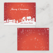 kerstkaartje voor kleine kerstcadeautjes notitiekaartje (Voorkant / Achterkant)