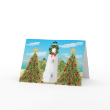 Kerstkaartje voor vuurtoren