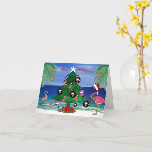 kerstkaartjes kaart (Gele Bloem)