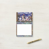 kerstkaartjes met kleine Boerderijen Post-it® Notes (Op bureau)