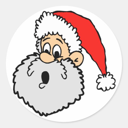 kerstkaartjes ronde sticker (Voorkant)