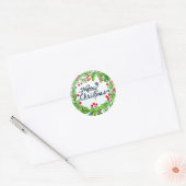 kerstkaartjes ronde sticker (Envelop)
