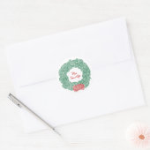 kerstkaartjes ronde sticker (Envelop)