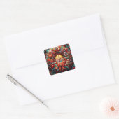 kerstkaartjes vierkante sticker (Envelop)