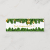 kerstkaartjes voor de geheime kerstkerstman contactkaartje (Voorkant)