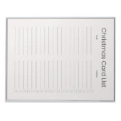 Kerstkaartlijst Notitieblok (Voorkant)