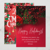  kerstkaartontwerp 11 feestdagenkaart (Voorkant / Achterkant)