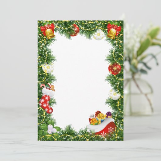 KERSTKAARTONTWERP KAART (Staand voorkant)