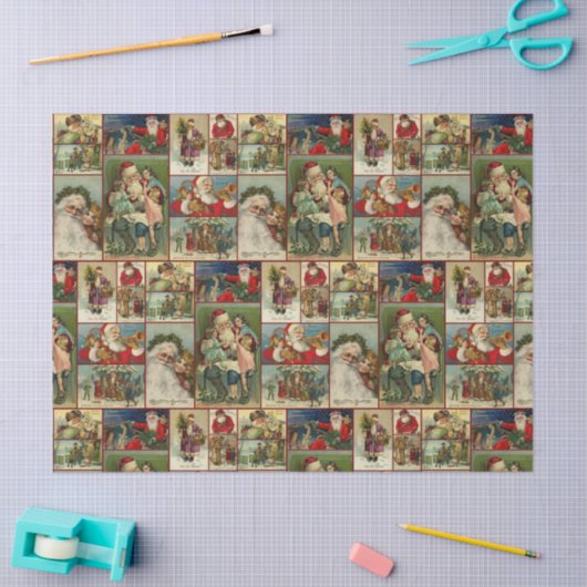  kerstkaartontwerp tissuepapier (Craft)