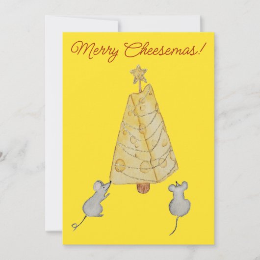 Kerstkaas Feestdagenkaart (Voorkant)