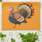 Kerstkaas Kalkoen Keukenhanddoek (Gevouwen)