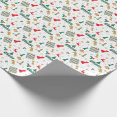 Kerstkaas - Stuurstukken, bomen, heilige en rendie Cadeaupapier (Hoek)