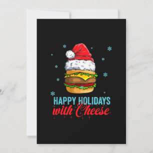 Kerstkaasburger Prettig Kerstfeest met kaas Feestdagenkaart