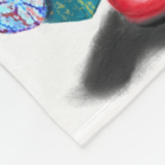 Kerstkabouter Babydeken Fleece Deken (Hoek)