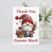 Kerstkabouter Bedankt Kaart (Staand voorkant)